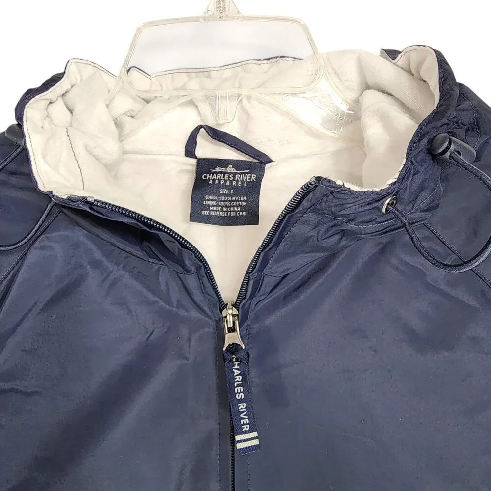 CHARLES RIVER-Jacket-SMALL-MEN/WOMEN- Wind/Rain-BLUE-Hooded--NWT- Unisex - Picture 6 of 16